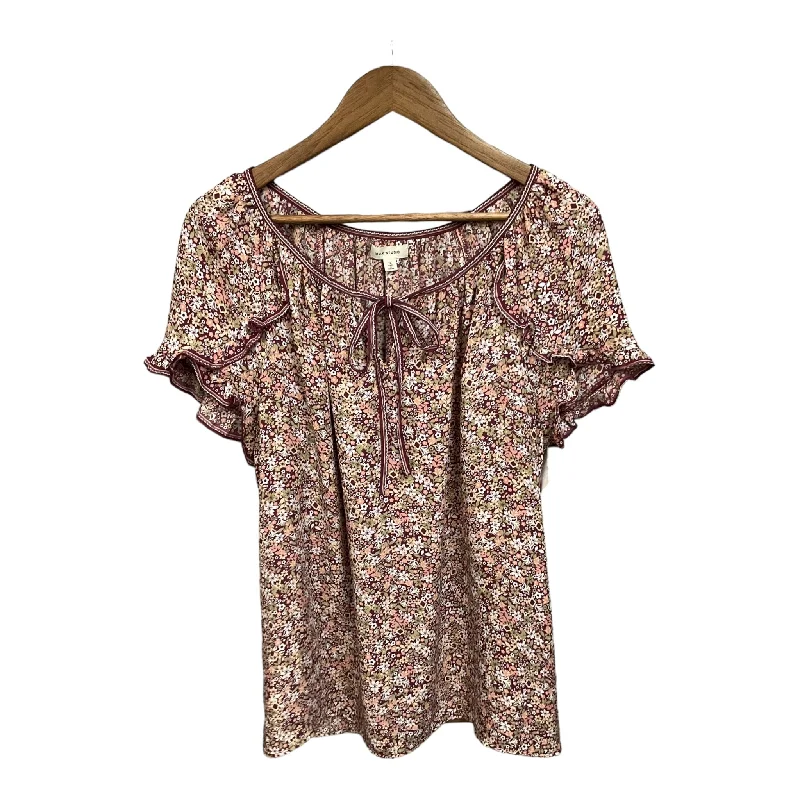 Blouse Sleeveless By Max Studio In Floral Print, Size: 1x