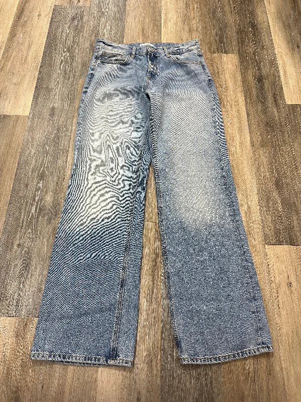 Jeans Boot Cut By Zara In Blue Denim, Size: 8