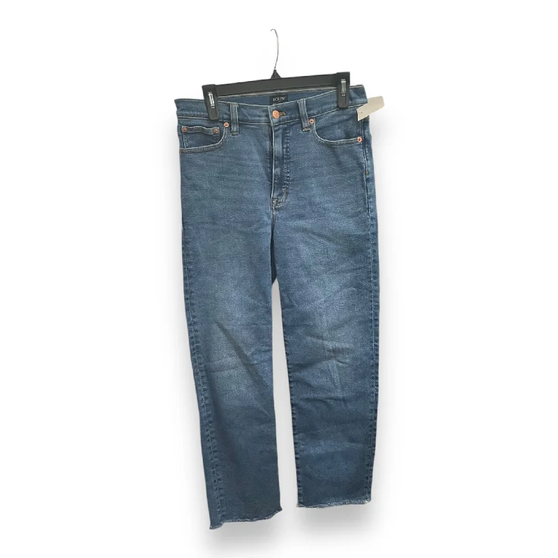 Jeans Straight By J. Crew In Blue Denim, Size: 4