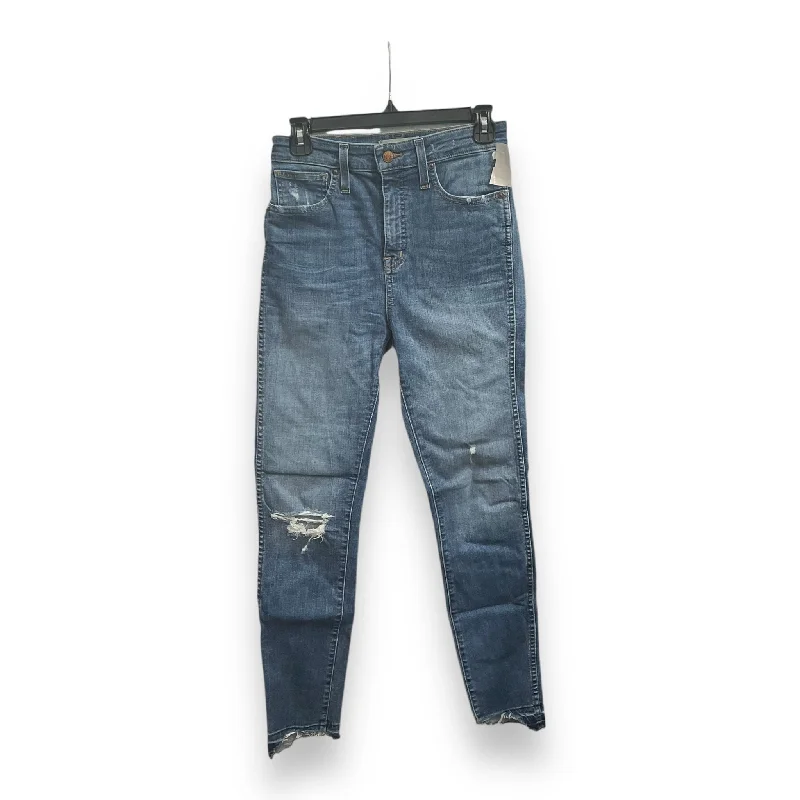 Jeans Straight By Madewell In Blue Denim, Size: 4