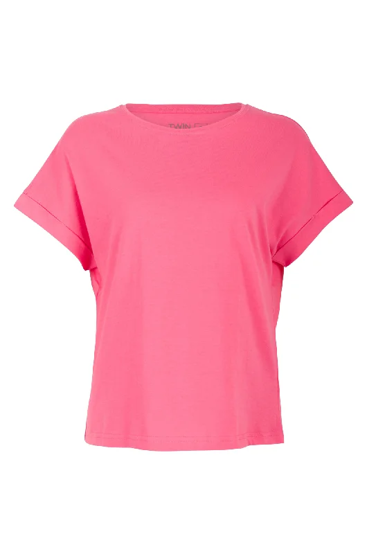 100% Cotton T Shirt | CANDY PINK | 6009A1