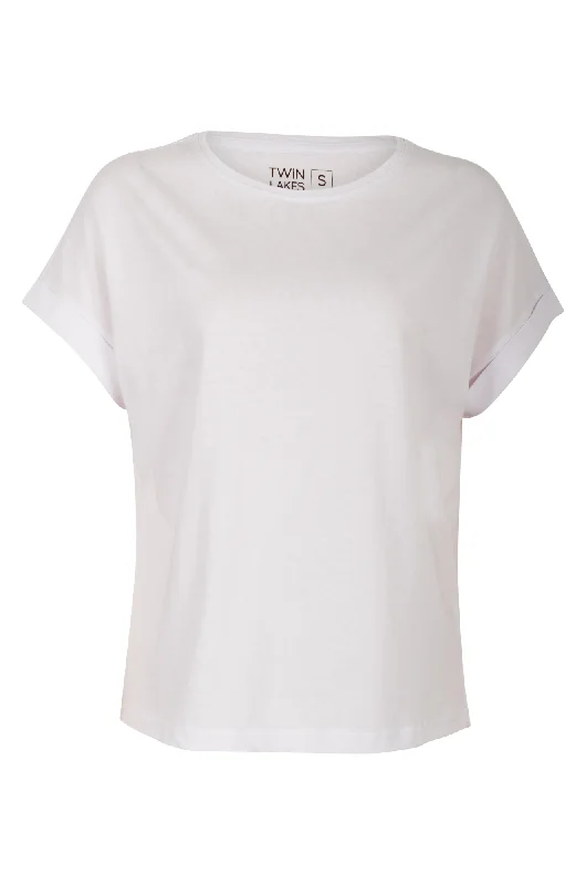 100% Cotton T Shirt | WHITE | 6009A1