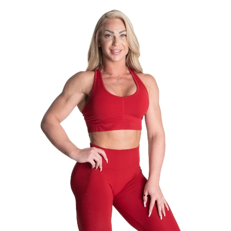 Better Bodies Seamless Scrunch Sports Bra - Chilli Red