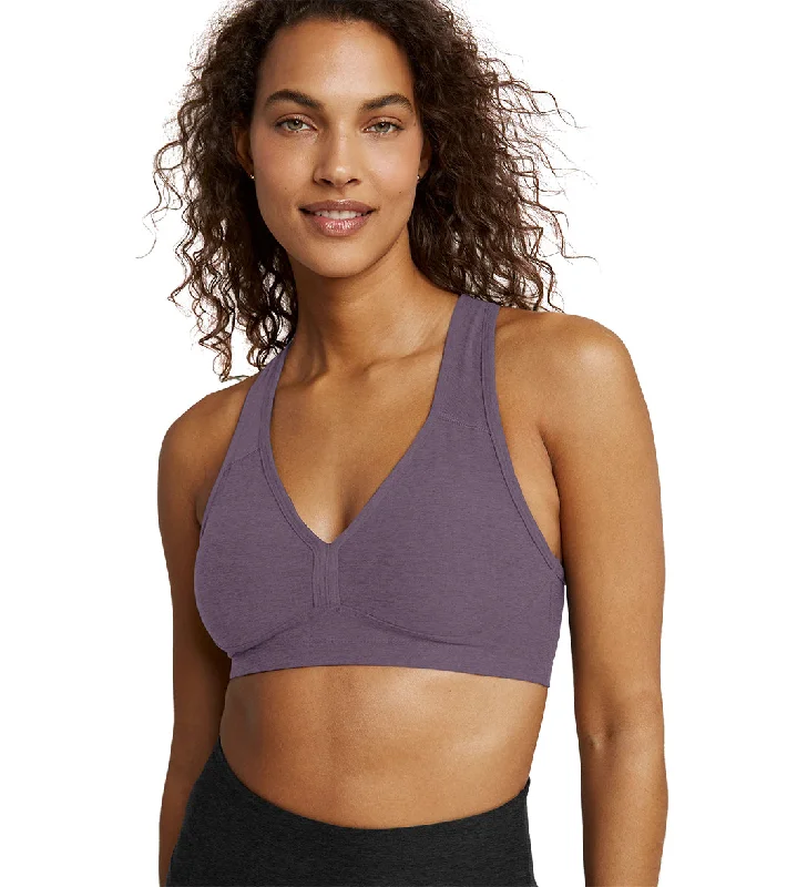 Beyond Yoga Spacedye Lift Your Spirits Yoga Sports Bra Purple Haze Heather