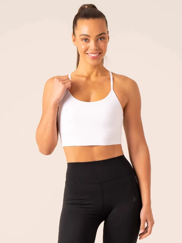 Embody Compression Tank Bra - White