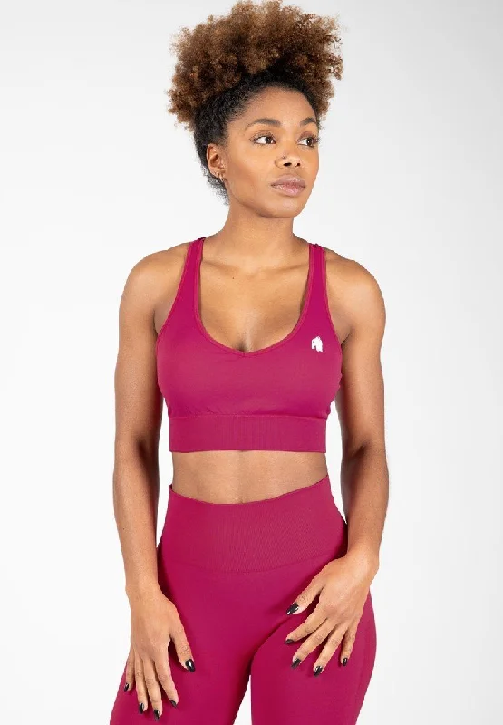 Gorilla Wear Hilton Seamless Sports Bra - Fuchsia