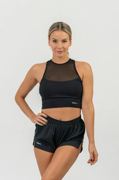 Nebbia Fit Activewear Padded Sports Bra - Black