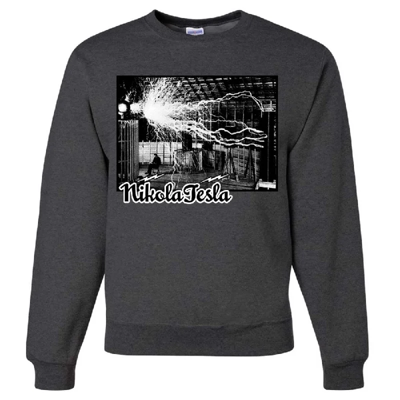 Tesla Coil Two Tone Crewneck Sweatshirt