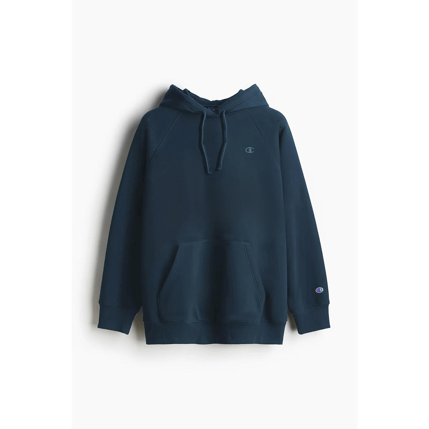 Teal Blue Oversized Logo Hoodie