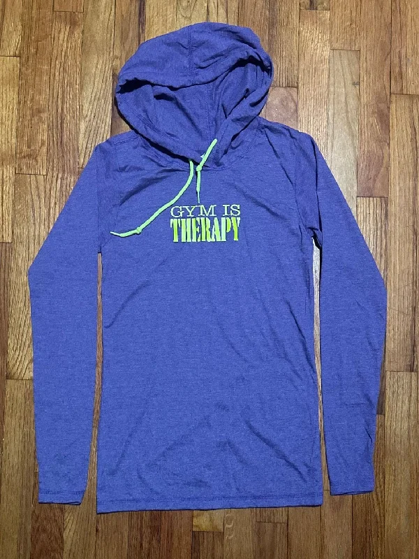 Gym Is Therapy Women’s Lightweight Long-sleeve Hoodie