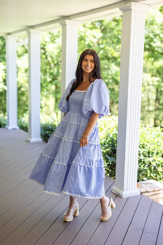 Fairytale Beginning Blue Midi Dress