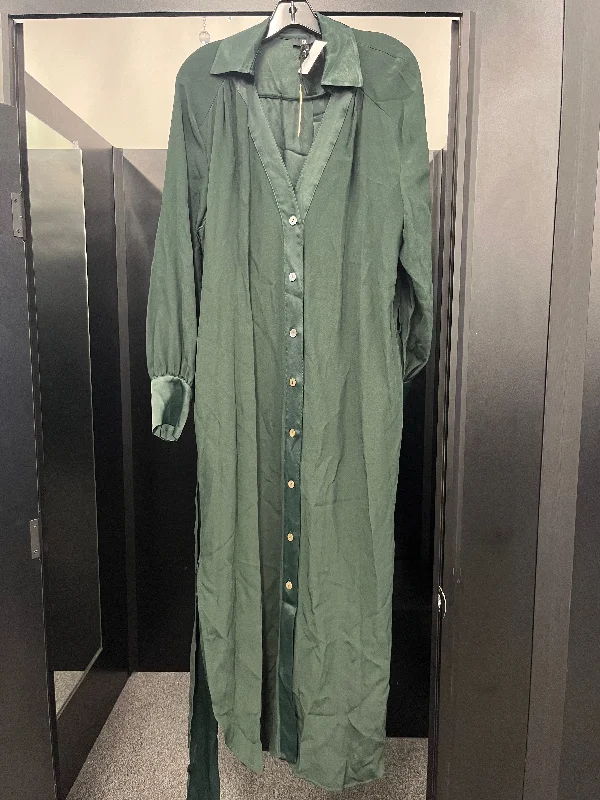 Green Dress Party Long BR NWT, Size L